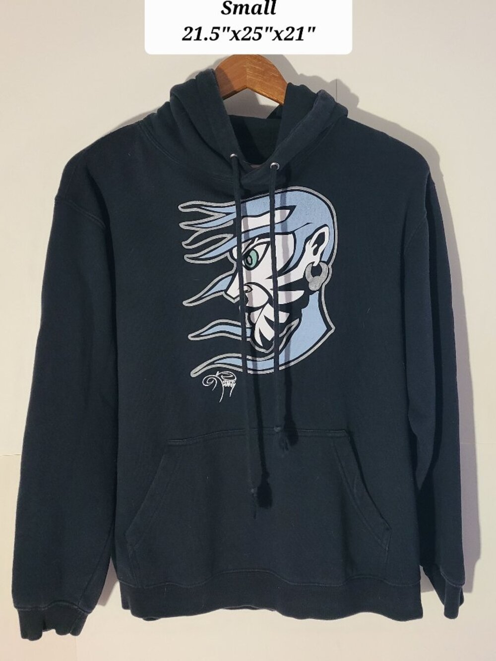 Jeff Hardy Self Portrait Black Small/Medium Hoodie WWE Hardy Boyz